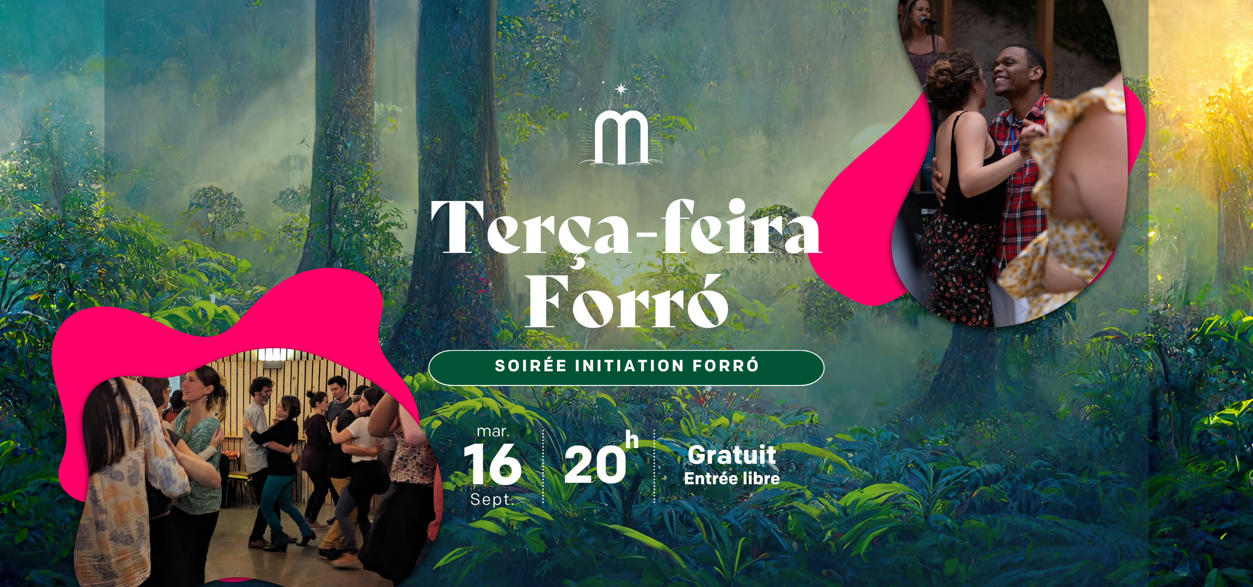 Bannière événement Terça-Feira Forró