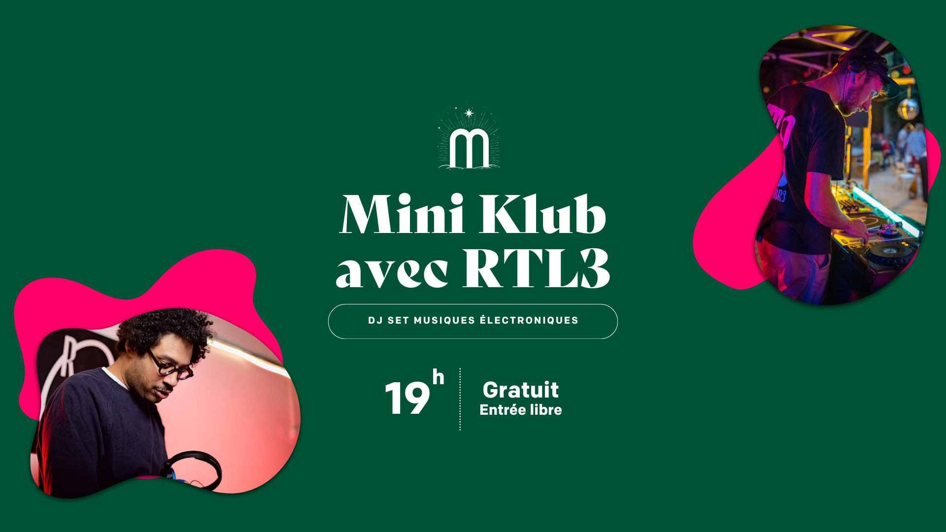 Bannière événement de la soirée Mini Klub du 2 octobre