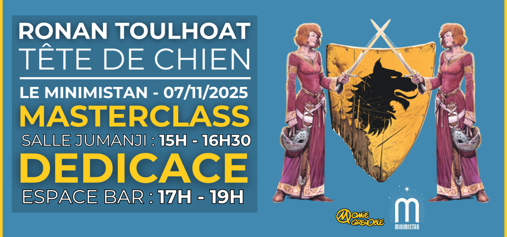 Bannière événement masterclass et dédicace Ronan Toulhoat 7 novembre 2025