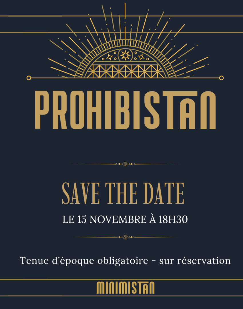Bannière événement soirée Prohibistan le 15 novembre 2025