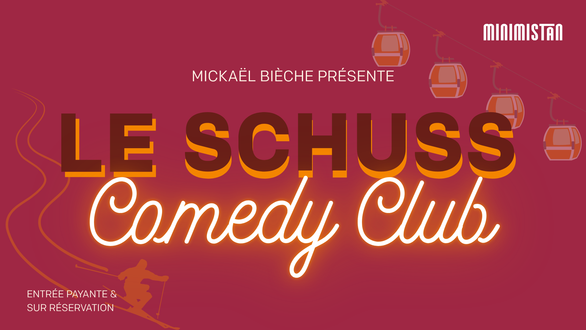Bannière événement Le Schuss Comedy Club le 12 novembre 2025
