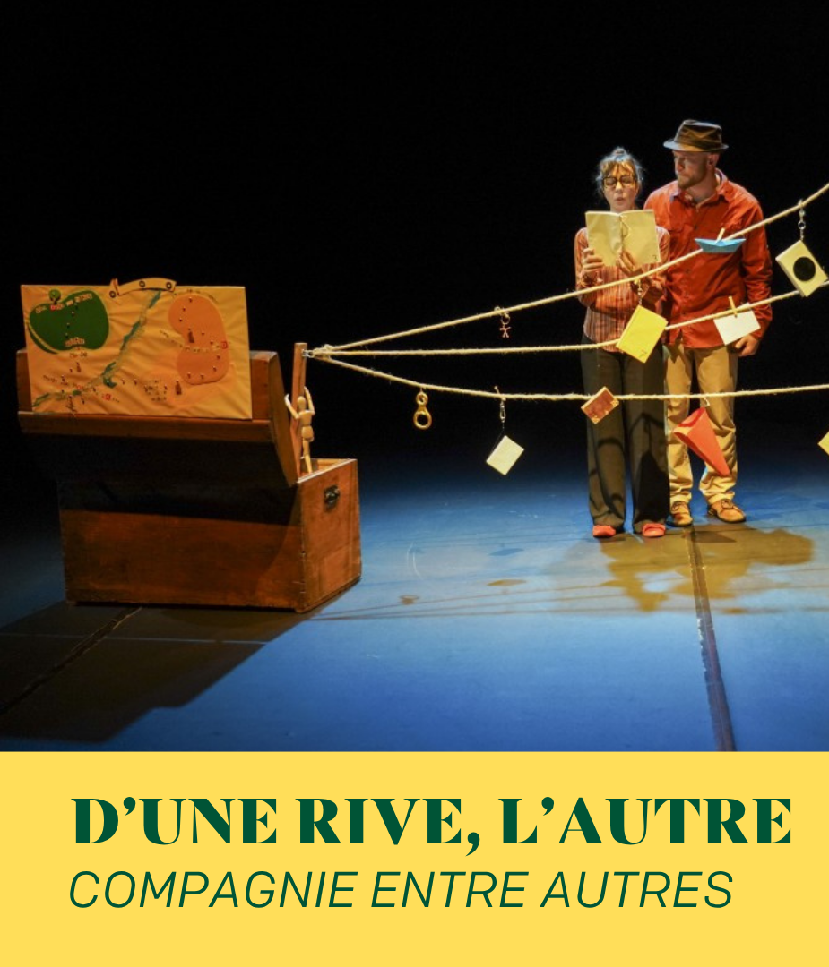 Bannière du spectacle d'une rive à l'autre du 19 novembre