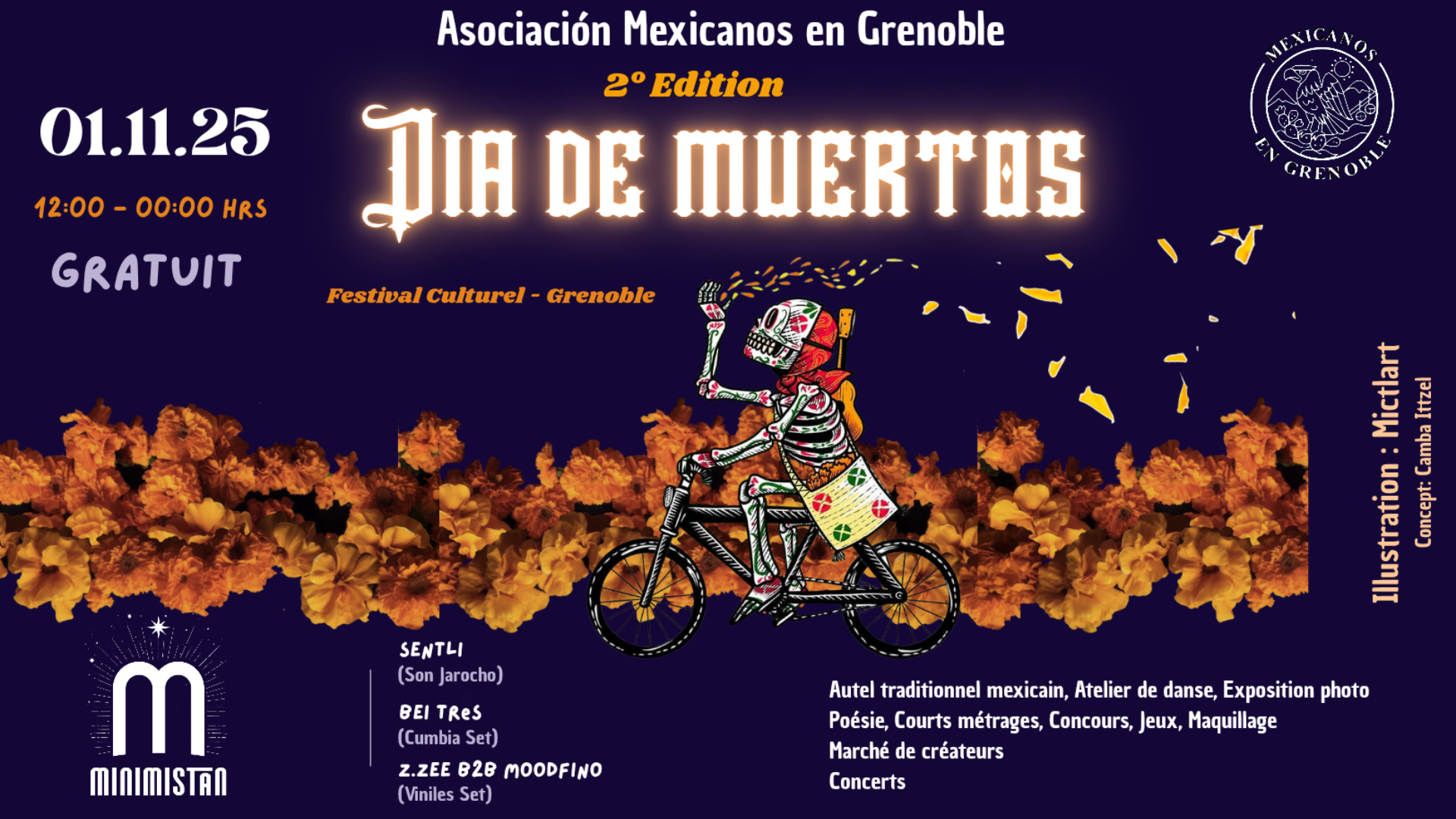 Bannière Facebook Día de muertos 1er Novembre 2025