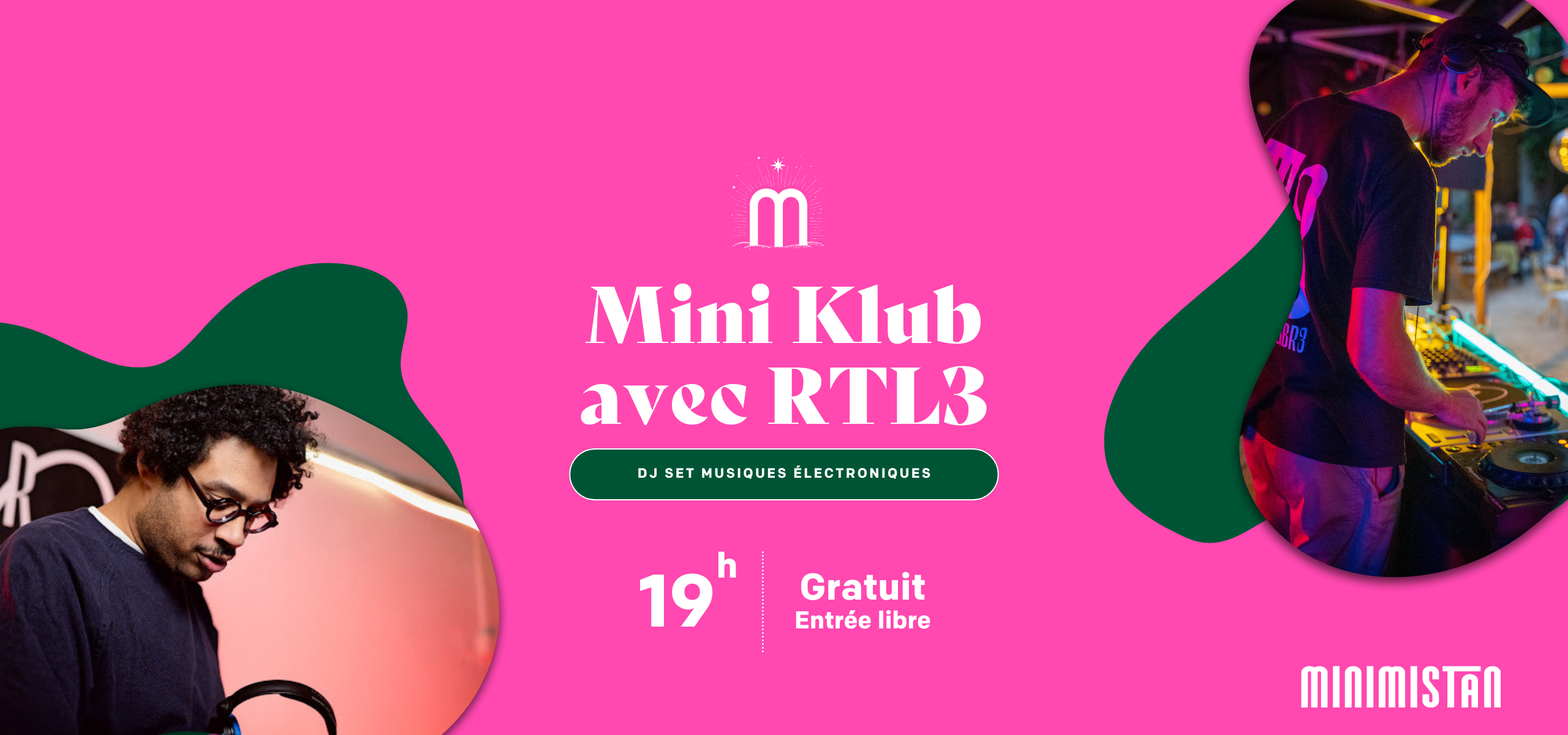 Bannière événement Mini Klub avec RTL3 le 5 février 2026