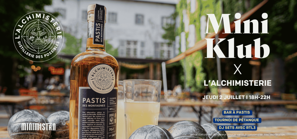 Bannière Mini Klub X L'Alchimisterie 2 juillet 2026