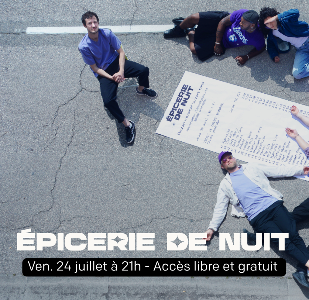 Bannière concert Épicerie de nuit le 24 juillet 2026