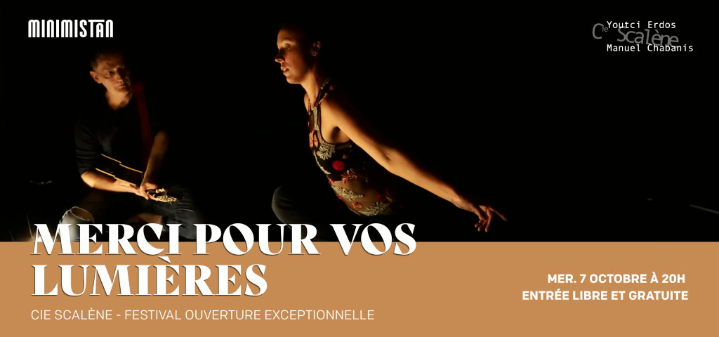 Bannière spectacle Merci pour vos lumières le 7 octobre 2026